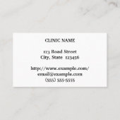 Minimalistisch Visitekaartje van de oogheelkundige (Achterkant)