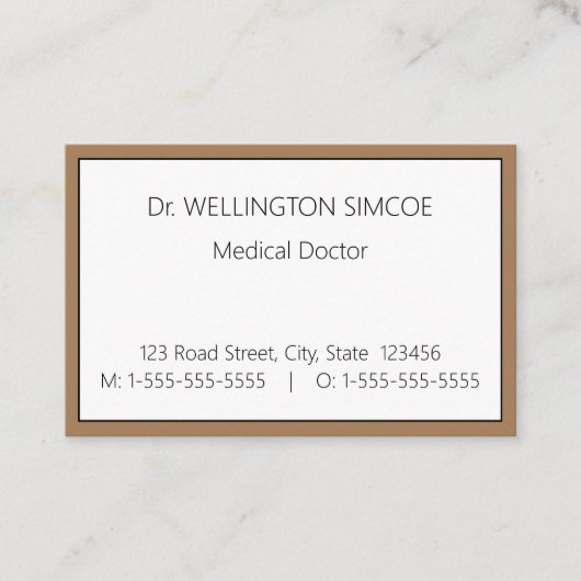 Minimalistisch Visitekaartje van de specialist in  (Voorkant)