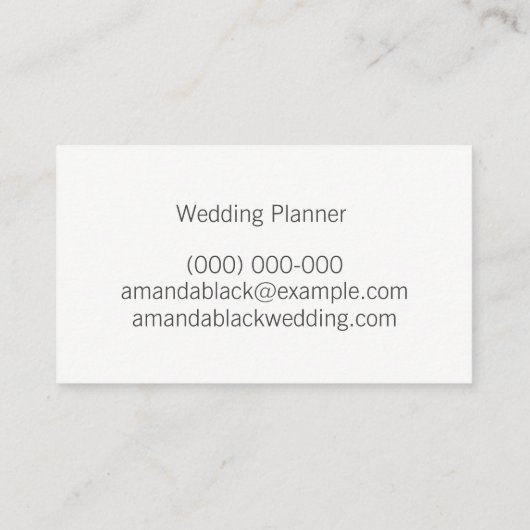 Minimalistisch Visitekaartje van de Starry (Achterkant)