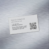 Minimalistisch Visitekaartje van een advocaat met  Magnetisch Visitekaartje (Voorbeeld)