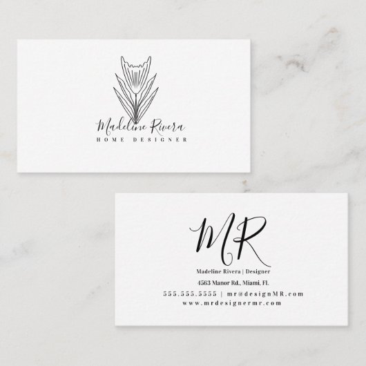 Minimalistisch Visitekaartje van flessen (Voorkant / Achterkant)