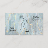 Minimalistisch Visitekaartje van Glitter Wedding P (Voorkant)