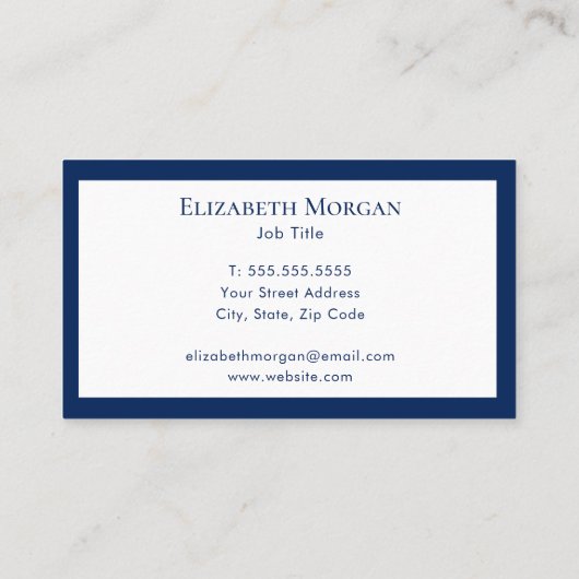 Minimalistisch Visitekaartje van het Moderne Monog (Achterkant)