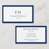 Minimalistisch Visitekaartje van het Moderne Monog (Voorkant / Achterkant)