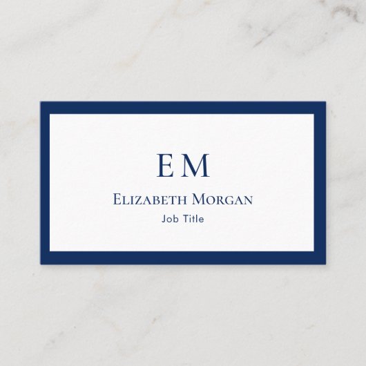 Minimalistisch Visitekaartje van het Moderne Monog (Voorkant)