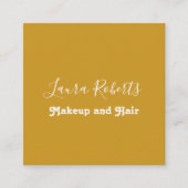 Minimalistisch Visitekaartje van Retro Mustard Gee (Voorkant)