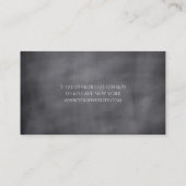 Minimalistisch Visitekaartje van schattige haarklo (Achterkant)