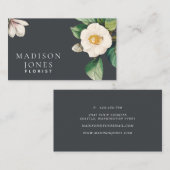 Minimalistisch Visitekaartje van witte bloem (Voorkant / Achterkant)