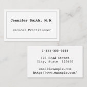 Minimalistisch Visitekaartje voor artsen (Voorkant / Achterkant)