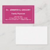 Minimalistisch Visitekaartje voor artsen uit de fa (Voorkant / Achterkant)