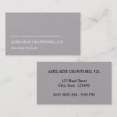 Minimalistisch Visitekaartje voor beoefenaars van  (Voorkant / Achterkant)