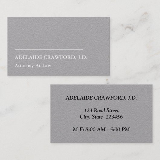 Minimalistisch Visitekaartje voor beoefenaars van  (Voorkant / Achterkant)