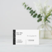 Minimalistisch Visitekaartje voor CEO en consultan (Staand voorkant)