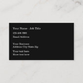 Minimalistisch Visitekaartje voor de bevoorrading  (Achterkant)