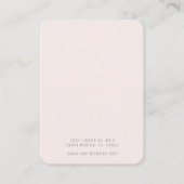 Minimalistisch Visitekaartje voor draagbeeldscherm (Achterkant)