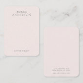 Minimalistisch Visitekaartje voor draagbeeldscherm (Voorkant / Achterkant)