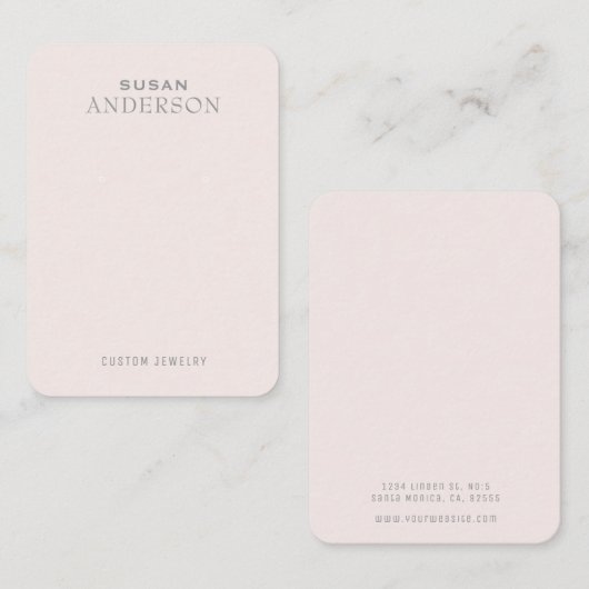 Minimalistisch Visitekaartje voor draagbeeldscherm (Voorkant / Achterkant)