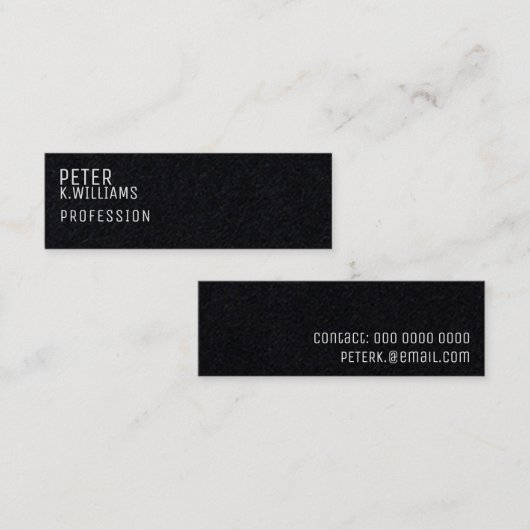 Minimalistisch visitekaartje voor elke professiona (Voorkant / Achterkant)