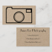 Minimalistisch Visitekaartje voor fotografie (Voorkant / Achterkant)