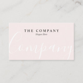 Minimalistisch Visitekaartje voor gebitelroze typo