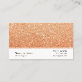 Minimalistisch Visitekaartje voor Glitter Interior