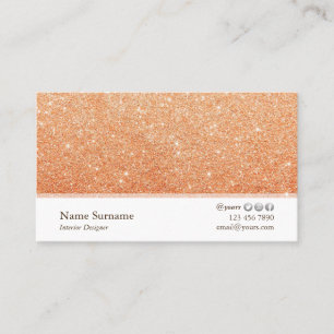 Minimalistisch Visitekaartje voor Glitter Interior