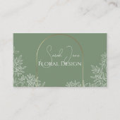 Minimalistisch Visitekaartje voor goud en smaragdb (Voorkant)