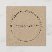 Minimalistisch Visitekaartje voor handsscript (Voorkant)