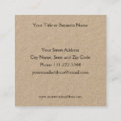 Minimalistisch Visitekaartje voor handsscript (Achterkant)