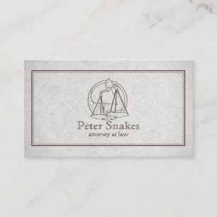 Minimalistisch Visitekaartje voor juristen