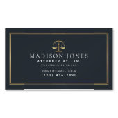 Minimalistisch Visitekaartje voor juristen Magnetisch Visitekaartje (Voorkant)