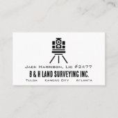 Minimalistisch Visitekaartje voor landenquête of Q (Voorkant)