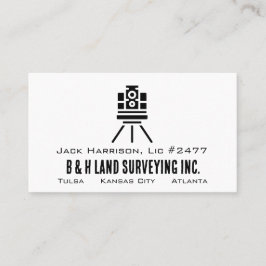 Minimalistisch Visitekaartje voor landenquête of Q