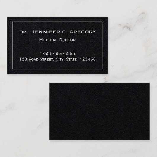 Minimalistisch Visitekaartje voor medische artsen (Voorkant / Achterkant)