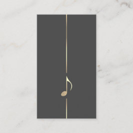 Minimalistisch Visitekaartje voor muziek, achtste