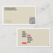 MINIMALISTISCH VISITEKAARTJE VOOR NATUURKUNDE (Voorkant / Achterkant)