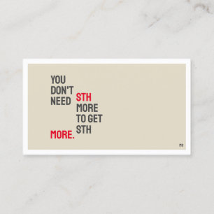 MINIMALISTISCH VISITEKAARTJE VOOR NATUURKUNDE