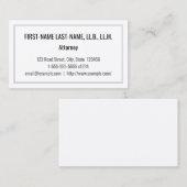 Minimalistisch Visitekaartje voor openbare aanklag (Voorkant / Achterkant)