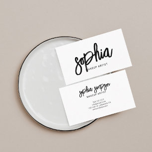 Minimalistisch Visitekaartje voor penseelscript
