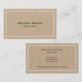 Minimalistisch Visitekaartje voor professionele Kr (Voorkant / Achterkant)