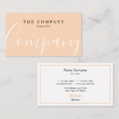 Minimalistisch Visitekaartje voor professionele pi (Voorkant / Achterkant)