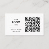 Minimalistisch Visitekaartje voor professionele QR (Voorkant)