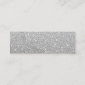 Minimalistisch Visitekaartje voor Silver Glitter D (Achterkant)