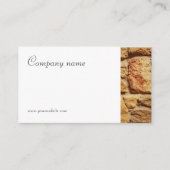 Minimalistisch Visitekaartje voor steenfotografie (Voorkant)