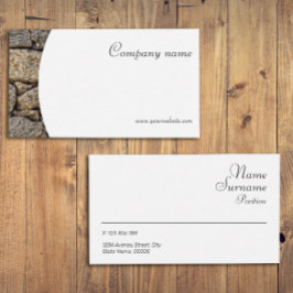 Minimalistisch Visitekaartje voor steenfotografie