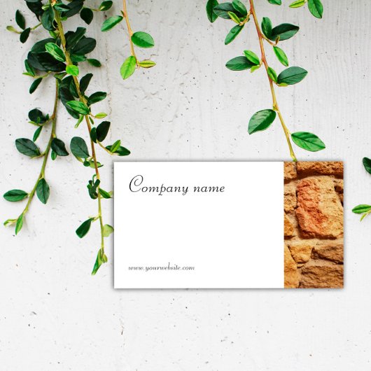 Minimalistisch Visitekaartje voor steenfotografie