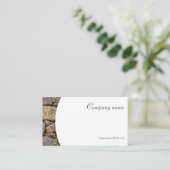 Minimalistisch Visitekaartje voor steenfotografie (Staand voorkant)