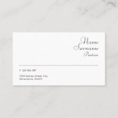 Minimalistisch Visitekaartje voor steenfotografie (Achterkant)