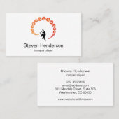 Minimalistisch Visitekaartje voor Trumpet Player-m (Voorkant / Achterkant)