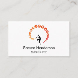 Minimalistisch Visitekaartje voor Trumpet Player-m